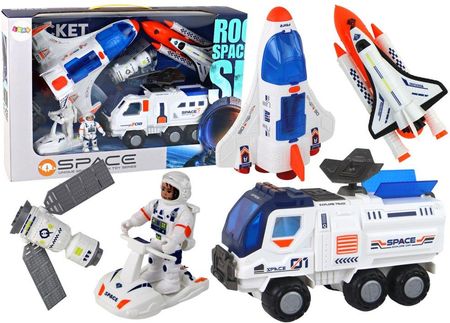 Lean Toys Zestaw Misja Kosmiczna Rakieta Kosmos Statki Space Pojazdy 7 Ele