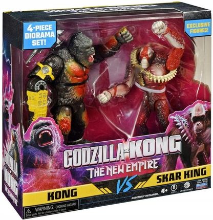 Playmates Toys The New Empire Godzilla X Kong Zestaw Vs Skar
