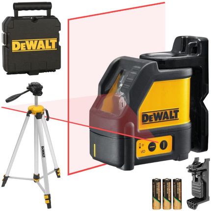 DeWALT Laser krzyżowy czerwony poziomica DW088K + Statyw DE0881T - Autoryzowany Dystrybutor