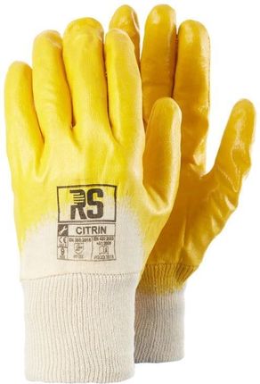 Rs-Schutz Rękawice Nitrylowe Lekkie Rs Citrin, Rozm. 7, Żółto-Białe - 12szt.