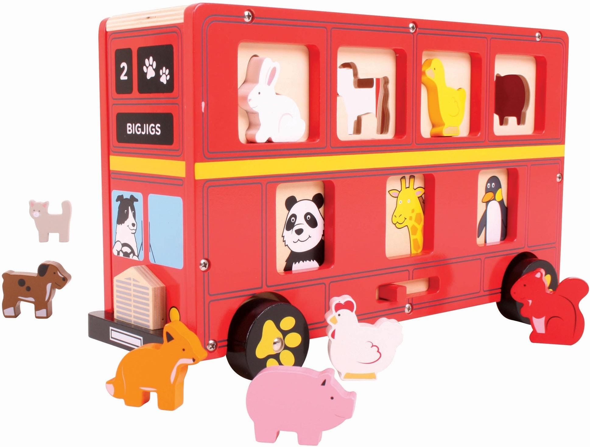 Bigjigs Toys Czerwony Autobus - Sorter Bj650 - Ceny I Opinie - Ceneo.pl