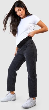 Ciążowe Jeansowe Spodnie XXL KC74210 *boohoo Proste