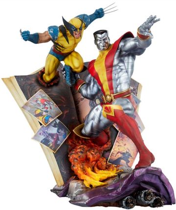Sideshow Collectibles Marvel Statue Fastball Special Colossus and Wolverine Statue 46cm