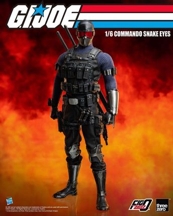 ThreeZero G.I. Joe FigZero Action Figure 1/6 Commando Snake Eyes 30cm