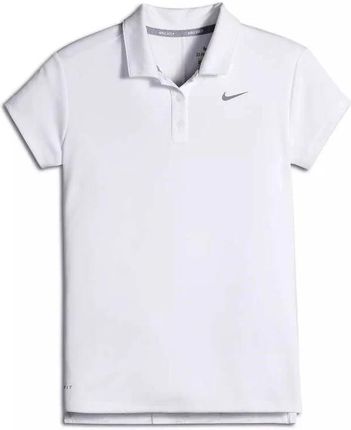 Nike Dry Koszulka Polo Do Golfa Damska Bez Rękawów White/Flat Silver L