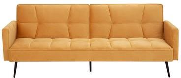 Sofa rozkładana musztardowa ZAISU