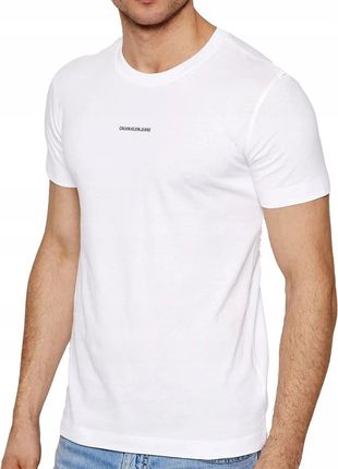 Calvin Klein t-shirt koszulka męska biała J30J318067-YAF L