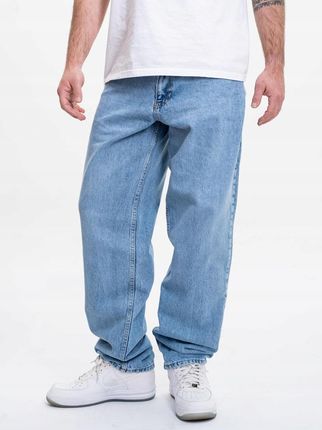 Szerokie Spodnie Jeansowe Męskie Baggy Jasne Niebieskie Jigga Wear Icon 3XL