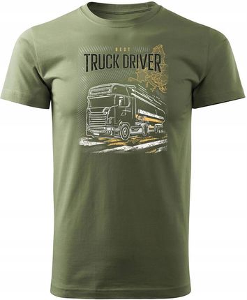 Koszulka z ciężarówką Scania z silosem silos dla kierowcy Tira Tir