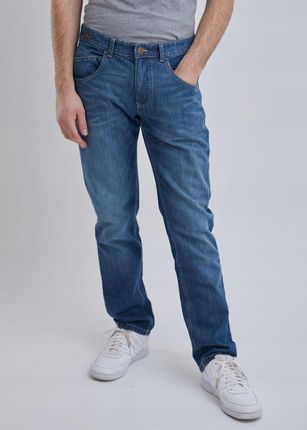 Spodnie jeans męskie Relaxed Fit niebieskie AJ012 33W/34L