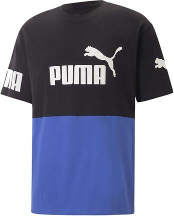 Koszulka męska Puma POWER COLORBLOCK niebieska 67332192