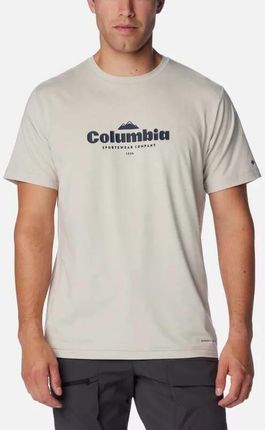 Koszulka męska Columbia KWICK HIKE GRAPHIC beżowa 2071763278
