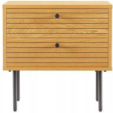 Zdjęcie Intesi Szafka Nocna Lattes Dąb Z 2 Szufladami - Zelów