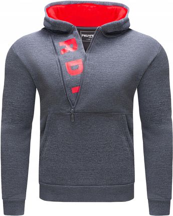 RS01 roz. L Gładka Bluza Męska Z Kapturem