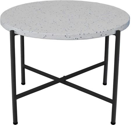 Bigbuy Home Stolik Terrazzo Czarny 60X60X45 Cm