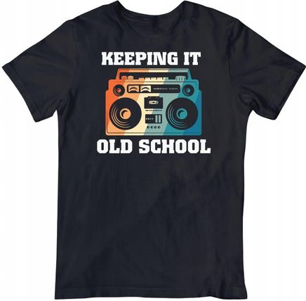 T-shirt Retro Koszulka z radiem boombox z lat 90 Condor Oldschool tshirt