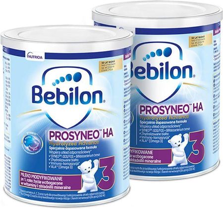 Bebilon Prosyneo Hydrolyzed Advance HA 3 Mleko modyfikowane po 1. roku życia, 2 x 400 g