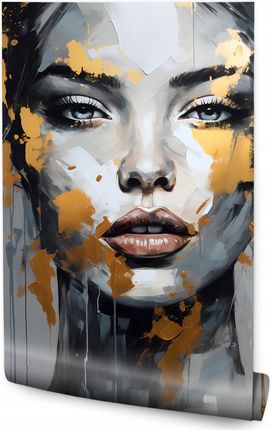 Muralo Fototapeta Do Salonu Kobiecy Portret Styl Glamour Abstrakcja 100x150