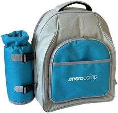 Zdjęcie PLECAK PIKNIKOWY TERMICZNY BŁEKITNO SZARY 25L ENERO CAMP - Warka