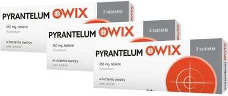 Pyrantelum 250 mg, 3 x 3 tabletki