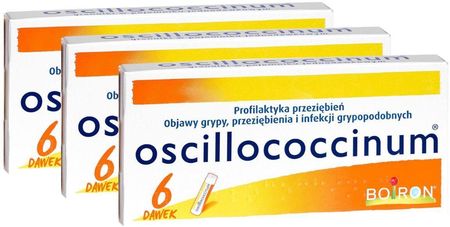 Boiron Oscillococcinum, 3 x 6 dawek