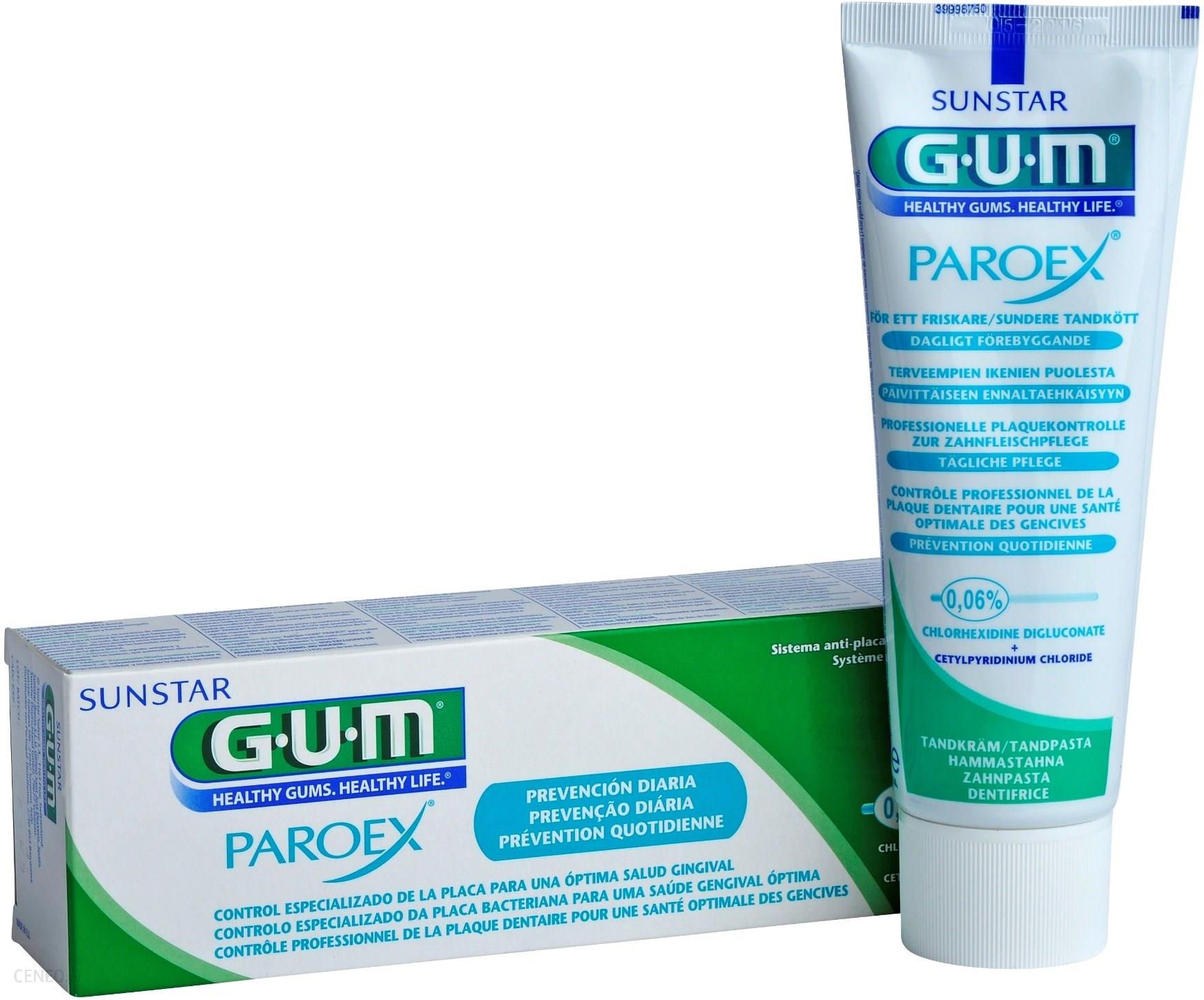 GUM Paroex 0,06%CHX Pasta do zębów na krwawiące dziąsła antyseptyczna 75ml