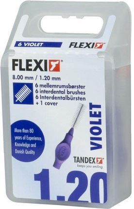 Tandex czyściki międzyzębowe FLEXI 1,20x8,00mm Medium Violet 6szt