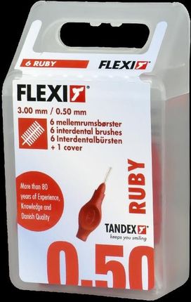 Tandex Flexi SuperFine - Szczoteczki czerwone