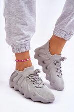 Szare Wsuwane Sneakersy Streczowe Skarpeta 39