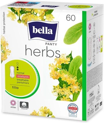 Wkładki higieniczne Bella Herbs z kwiatem lipy 60 szt. 