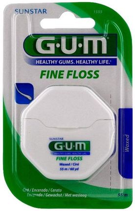 GUM FineFloss cienka nić dentystyczna woskowana 55m