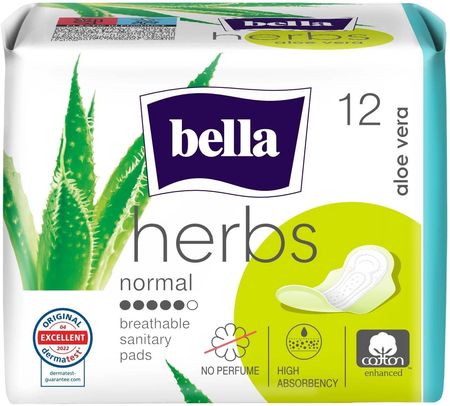 Podpaski higieniczne Bella Herbs z aloesem 