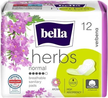 Podpaski higieniczne Bella Herbs z werbeną 