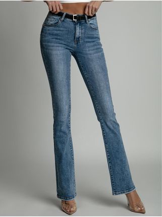 Spodnie jeansowe z rozszerzaną nogawką AZRJ21304