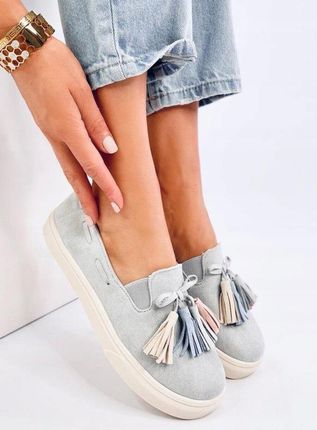 Kupdzisiajbuty Trampki Z Frędzlami Salma Grey 40 - Ceny i