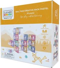 Zdjęcie Cleverclixx - Klocki magnetyczne Ball Run Creative Pack Pastel - 70 el. - Tychy