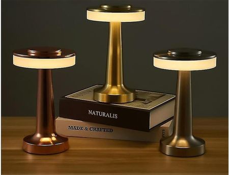 Lampka nocna stołowa dotykowa lampa 3 stopniowa do sypialni bezprzewodowa - zdjęcie 6