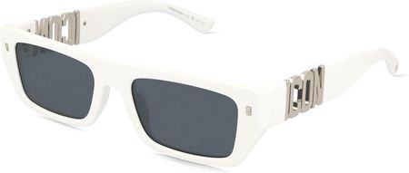 DSQUARED2 ICON 0011/S Męskie okulary przeciwsłoneczne, Oprawka: Acetat, biały