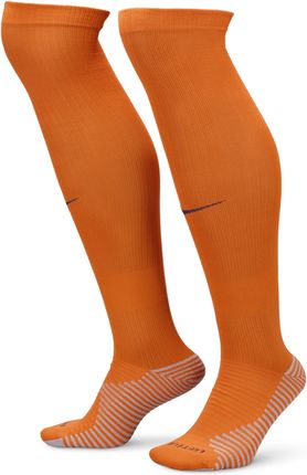 Długie skarpety piłkarskie Nike Dri-FIT Holandia Strike (wersja domowa) - Pomarańczowy