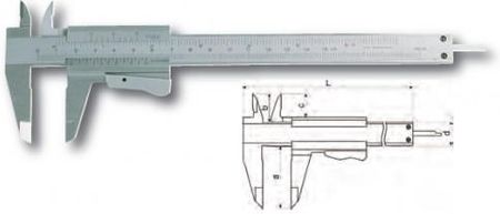 Gimex Suwmiarka 150mm czterofunkcyjna z zaciskiem DIN 862 201.020