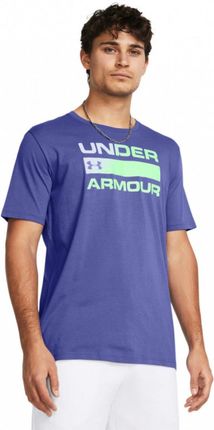 Męski t-shirt z nadrukiem Under Armour UA Team Issue Wordmark SS - niebieski