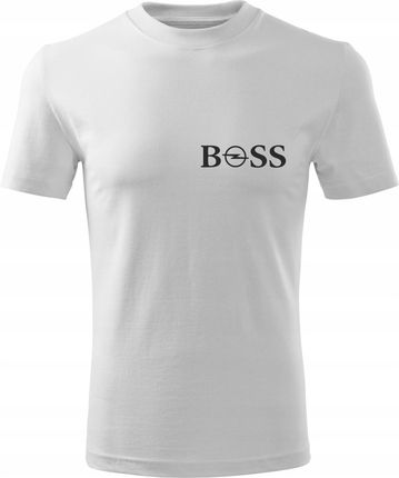 Koszulka T-shirt męska D293P Boss Opel Isygnia biała rozm 3XL