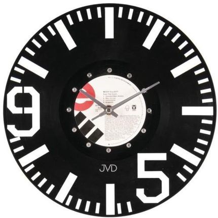Jvd Hj46 30Cm Czarny Zegar Ścienny