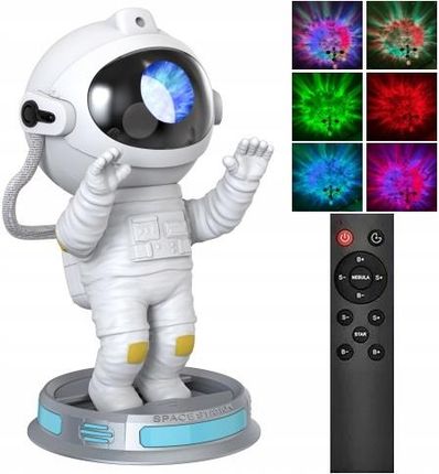 Mik-Star Projektor Gwiazd Astronauta Led Lampka Nocna 3D Robot Dla Dzieci
