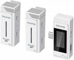 Bezprzewodowy zestaw mikrofonowy 7Ryms RimoMic PRO [USB-C] BIAŁY