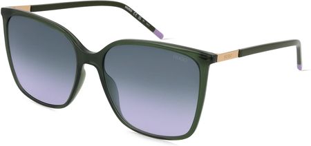 HUGO HG 1275/S Damskie okulary przeciwsłoneczne, Oprawka: Tworzywo sztuczne, zielony
