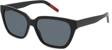 HUGO HG 1264/S Damskie okulary przeciwsłoneczne, Oprawka: Acetat, czarny