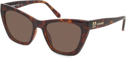 MOSCHINO MOL070/S Damskie okulary przeciwsłoneczne, Oprawka: Tworzywo sztuczne, hawana