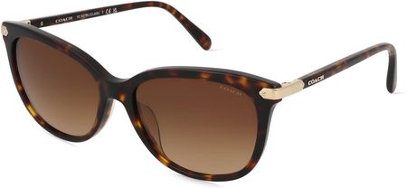 COACH HC8378U Damskie okulary przeciwsłoneczne, Oprawka: Acetat, brązowy