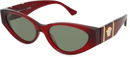 VERSACE VE4454 Damskie okulary przeciwsłoneczne, Oprawka: Acetat, czerwony
